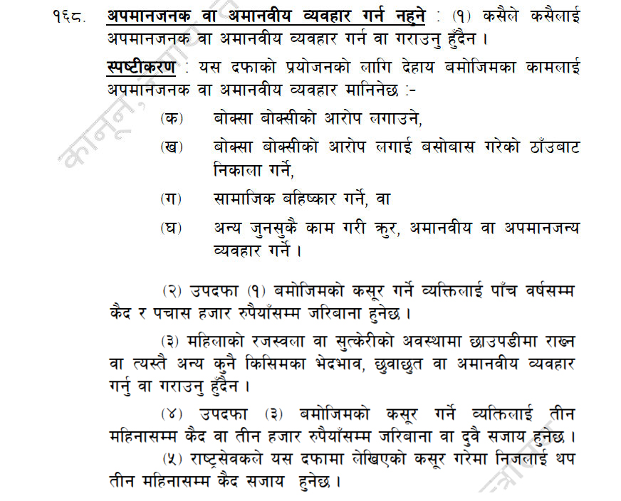 Chhaupadi_Legal Right
