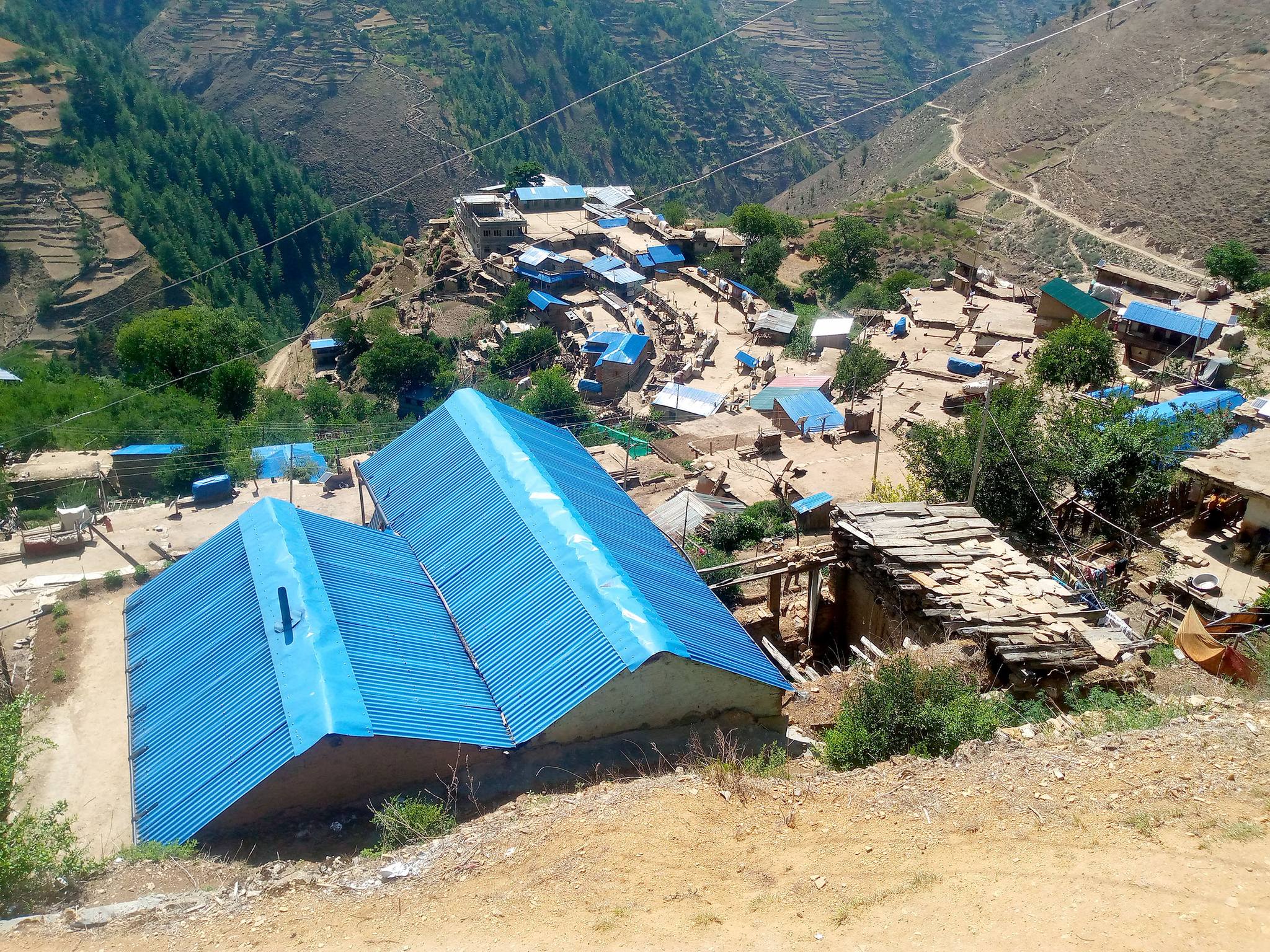 जुम्लाको तिला गाउँपालिका–८ मा रहेको जुम्लाकोट गाउँ ।  तस्बिर ः विजय रावत /रासस